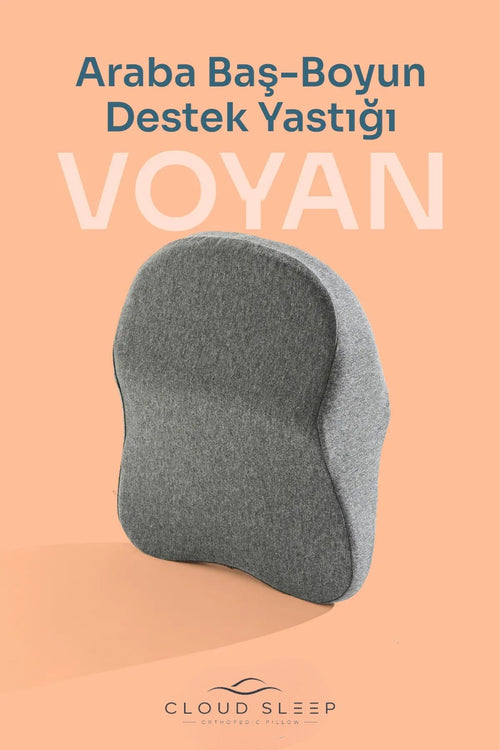 VOYAN Visco Araç Boyun Yastığı – Ortopedik Oto Koltuk Boyun Desteği