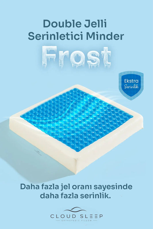 FROST Double Jelli Visco Tekerlekli Sandalye Minderi Visko Kare Oturma Minderi