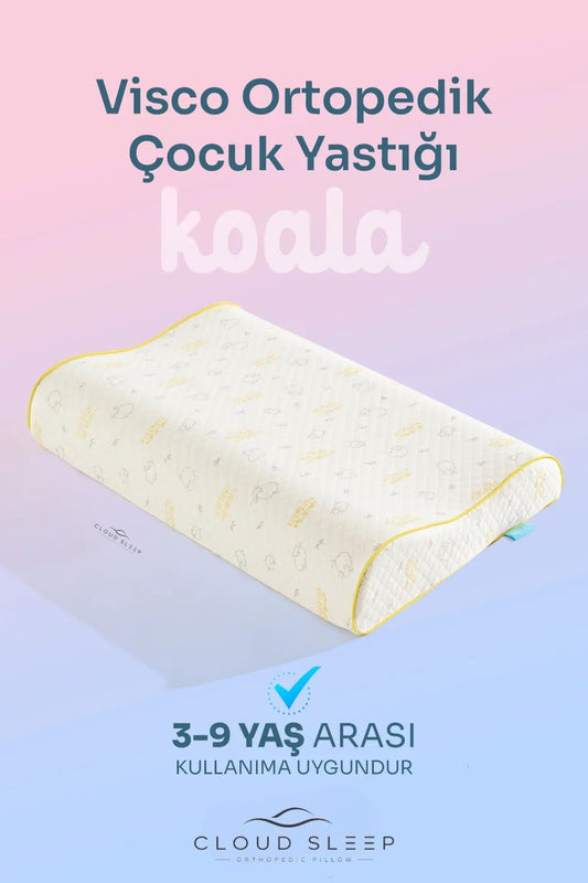 Koala Visco Çocuk Yastığı İki Farklı Yükseklikte Boyun Destekli Yastık