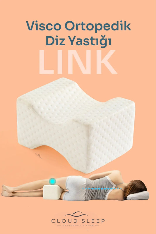 LINK Visco H Model Diz Arası Ortopedik Yastık Bacak Arası Yastık Visco Yastık