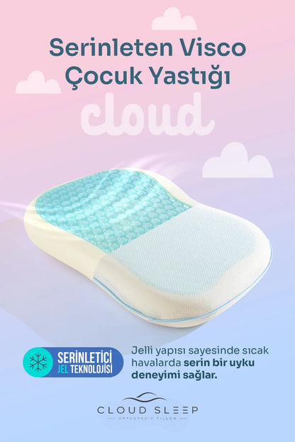 Cloud Serinleten Visco Çocuk Yastığı Jelli Visco Yastık Uyku Arkadaşı Serinleten Yastık
