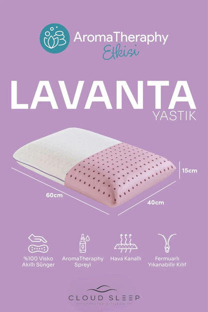 Aroma Terapi Lavanta Visco Yastık Ve Yastık Spreyi