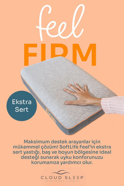 Feel Firm Visko Yastık Ekstra Sert Visco Ortopedik Yastık
