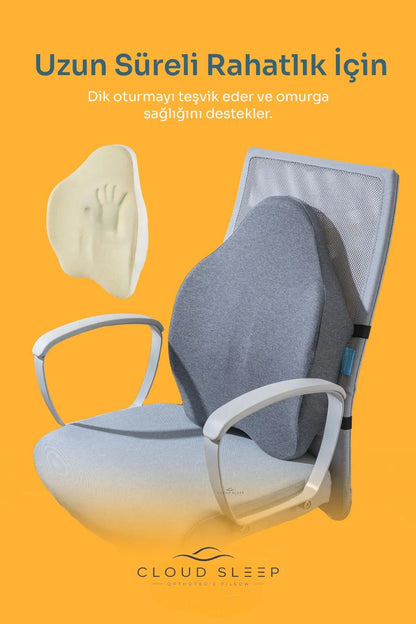 REST Ortopedik Visco Sırt ve Bel Destek Yastığı Bel Destek Minderi
