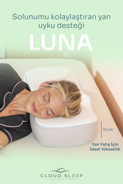 LUNA Visko Apne Yastığı Horlama Azaltıcı Ortopedik Visco Yastık