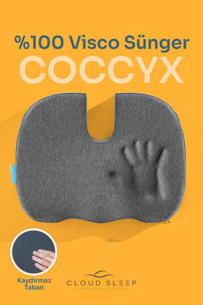 COCCYX Ortopedik Visco Oturma Minderi Kuyruk Sokumu Visko Minder