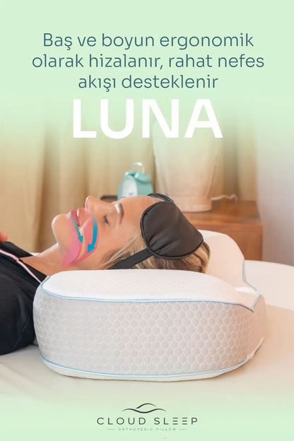 LUNA Visko Apne Yastığı Horlama Azaltıcı Ortopedik Visco Yastık