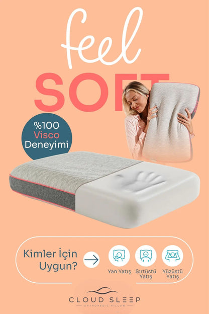 Feel Soft Visko Yastık – Ekstra Yumuşak Visco Ortopedik Yastık