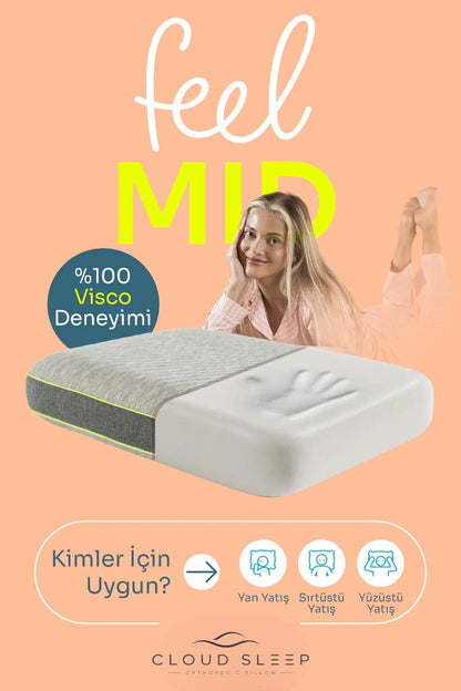 Feel Mid Visko Yastık – Orta Sert Visco Ortopedik Yastık