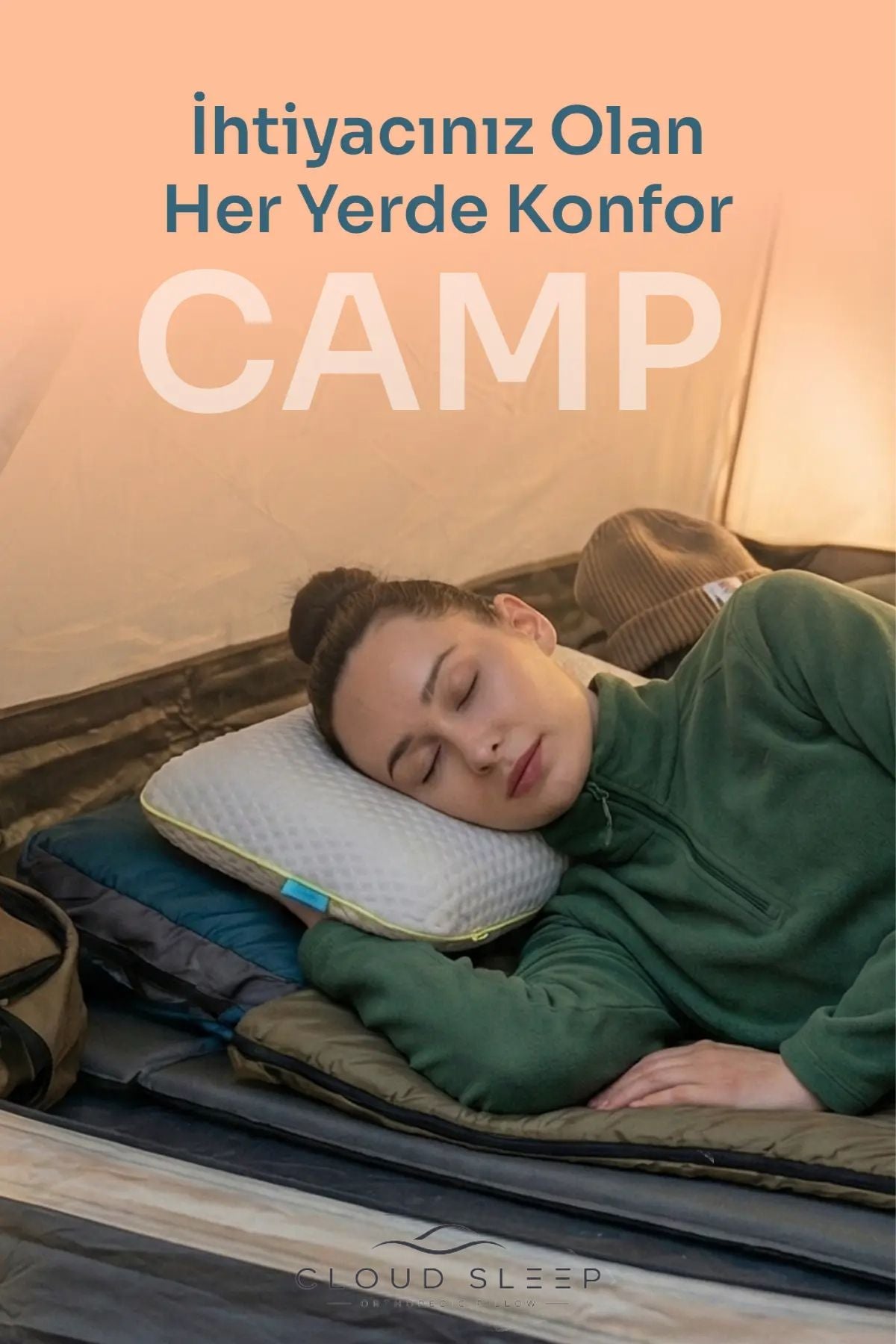 CAMP Ortopedik Visco Seyahat ve Kamp Yastığı
