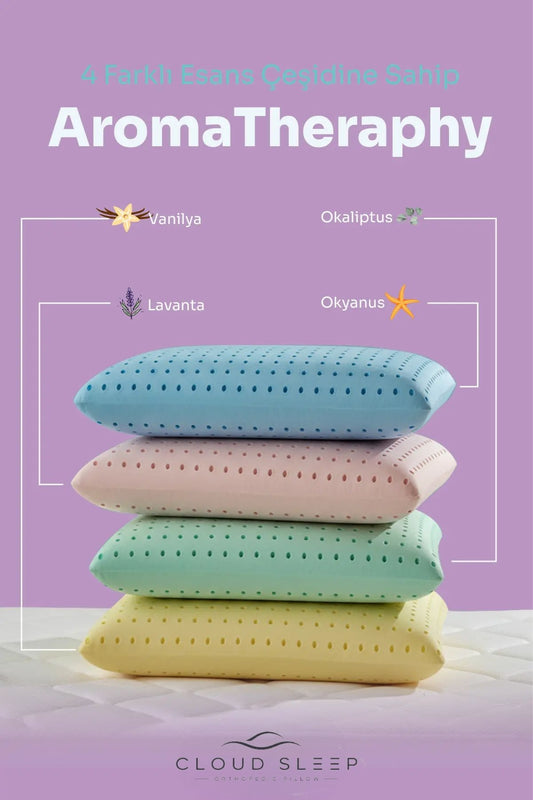 Aroma Terapi Lavanta Visco Yastık Ve Yastık Spreyi