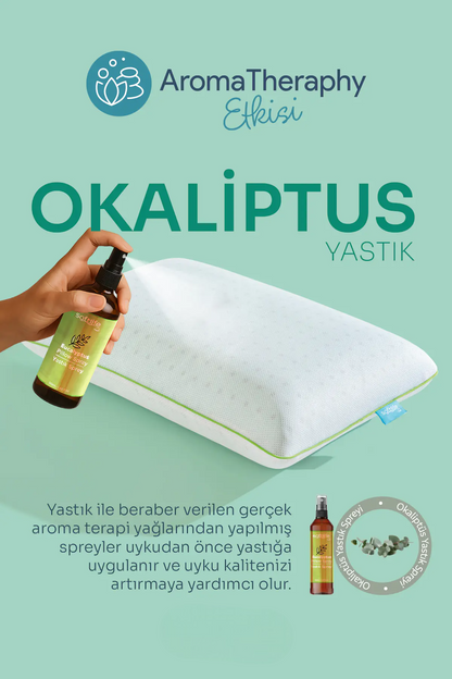 Aroma Terapi Okaliptüs Visco Yastık Ve Yastık Spreyi