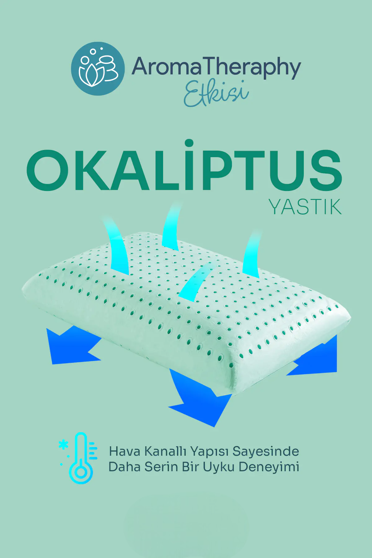 Aroma Terapi Okaliptüs Visco Yastık Ve Yastık Spreyi