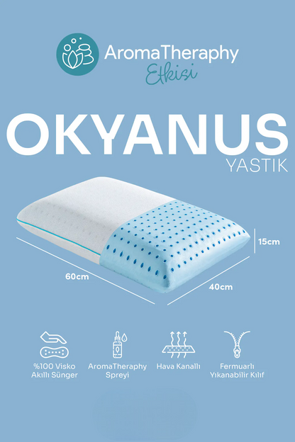 Aroma Terapi Okyanus Esintisi Visco Yastık Ve Yastık Spreyi