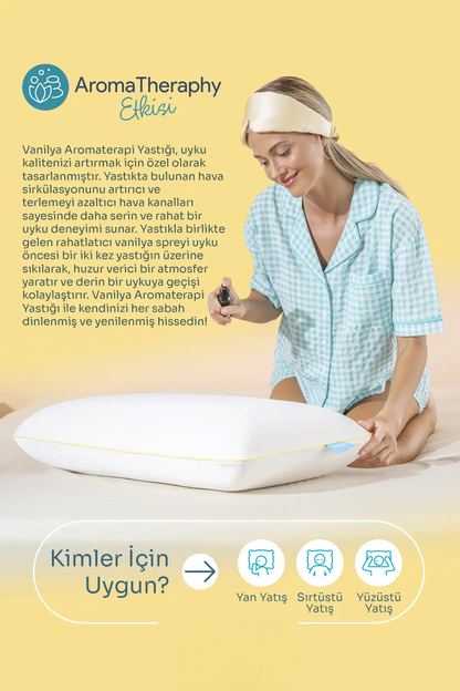 Aroma Terapi Vanilya Visco Yastık Ve Yastık Spreyi
